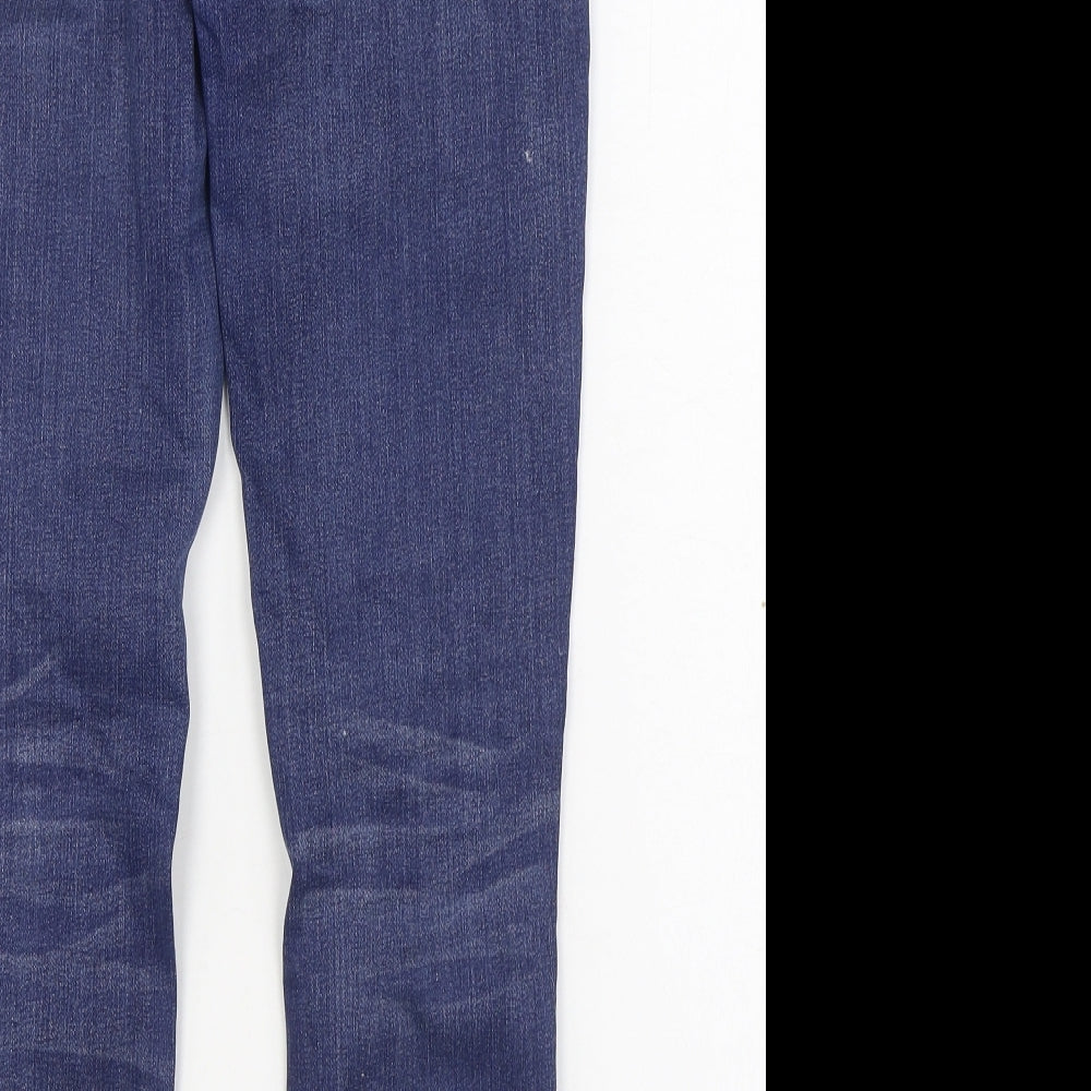American Eagle Outfitters Womens Blue  Cotton Jegging Jeans Size 8 L26 in Regular Zip