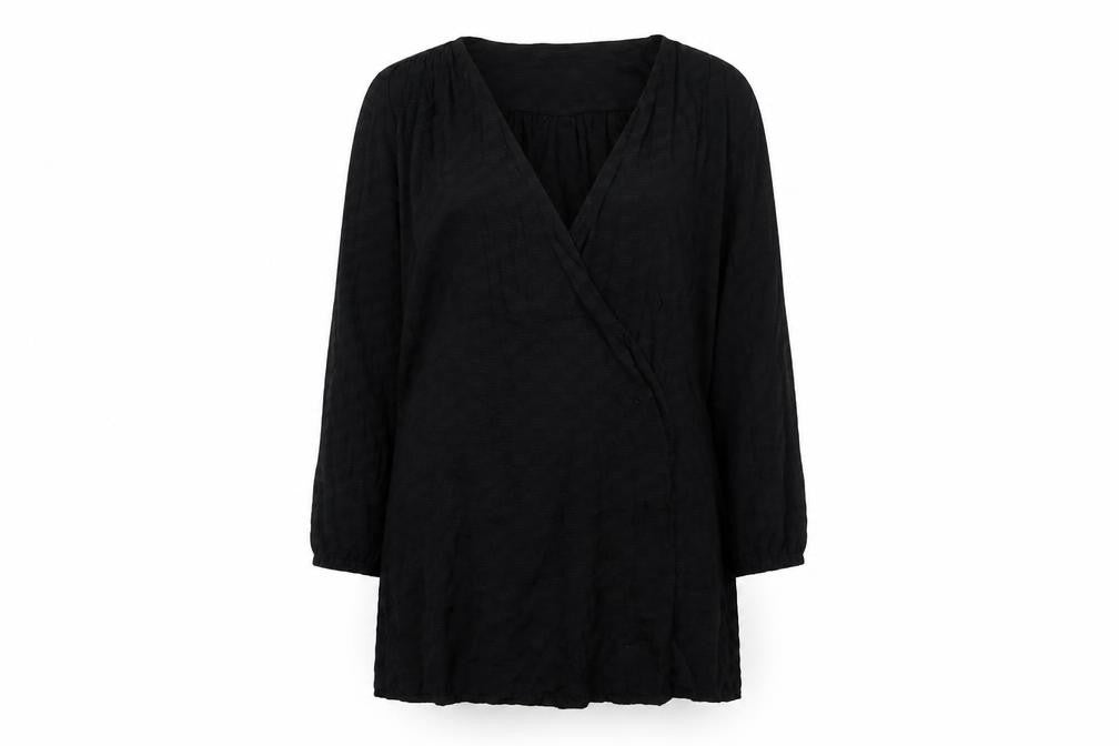 Nasty Gal Womens Black  Viscose Wrap Dress  Size 12  V-Neck