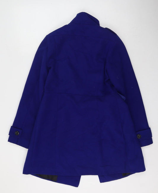 Marks and Spencer Womens Blue   Trench Coat Coat Size 8