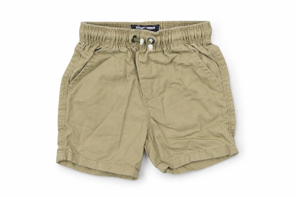 NEXT Baby Beige  Cotton Cropped Trousers Size 9-12 Months  Drawstring
