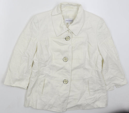 Gray & Osborne Womens Red   Pea Coat Coat Size 14  Button