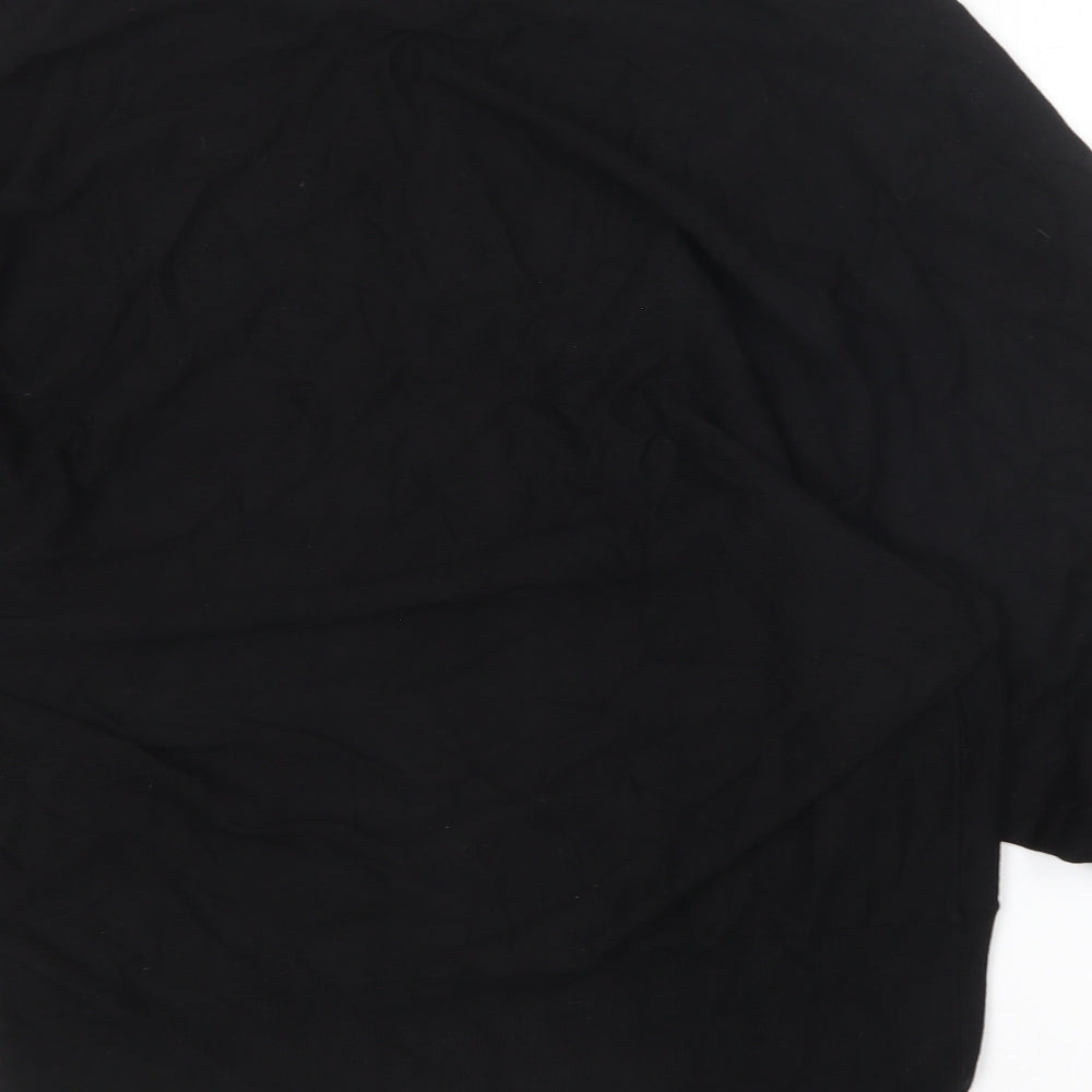 BPC  Womens Black Round Neck  Viscose Pullover Jumper Size XL