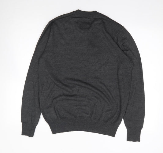 Hammond & Co Mens Green Crew Neck  Wool Pullover Jumper Size M