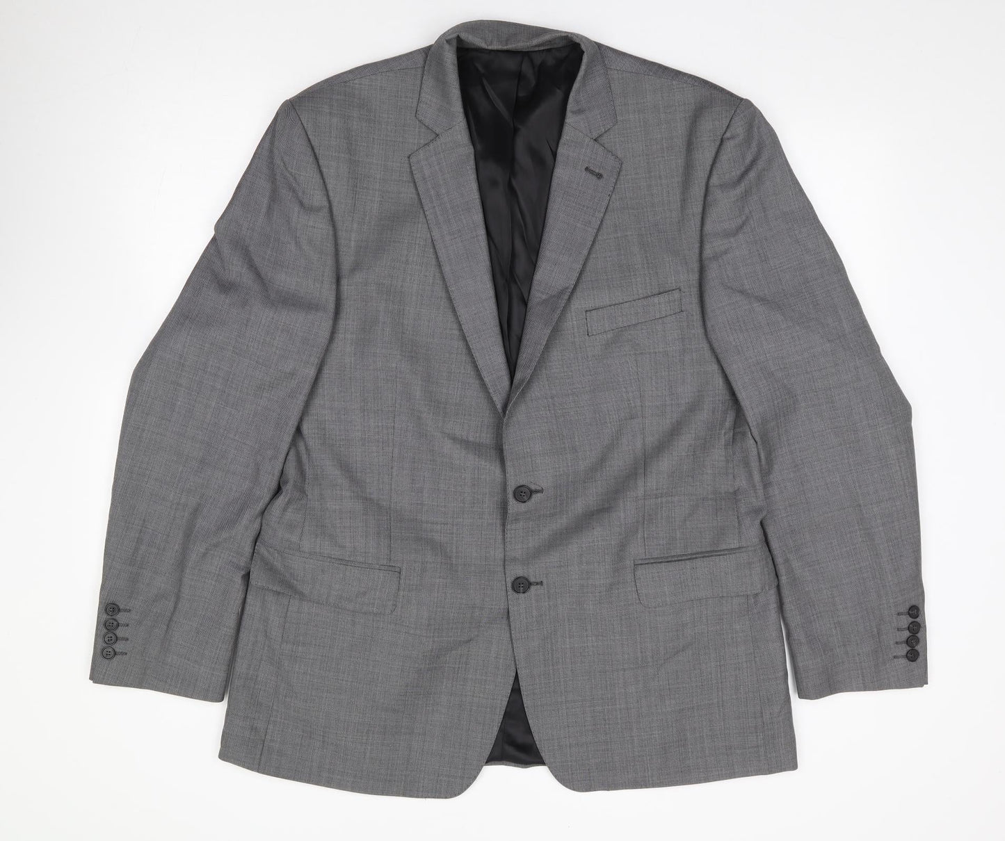 Racing Green Mens Grey  Wool Jacket Suit Jacket Size 44