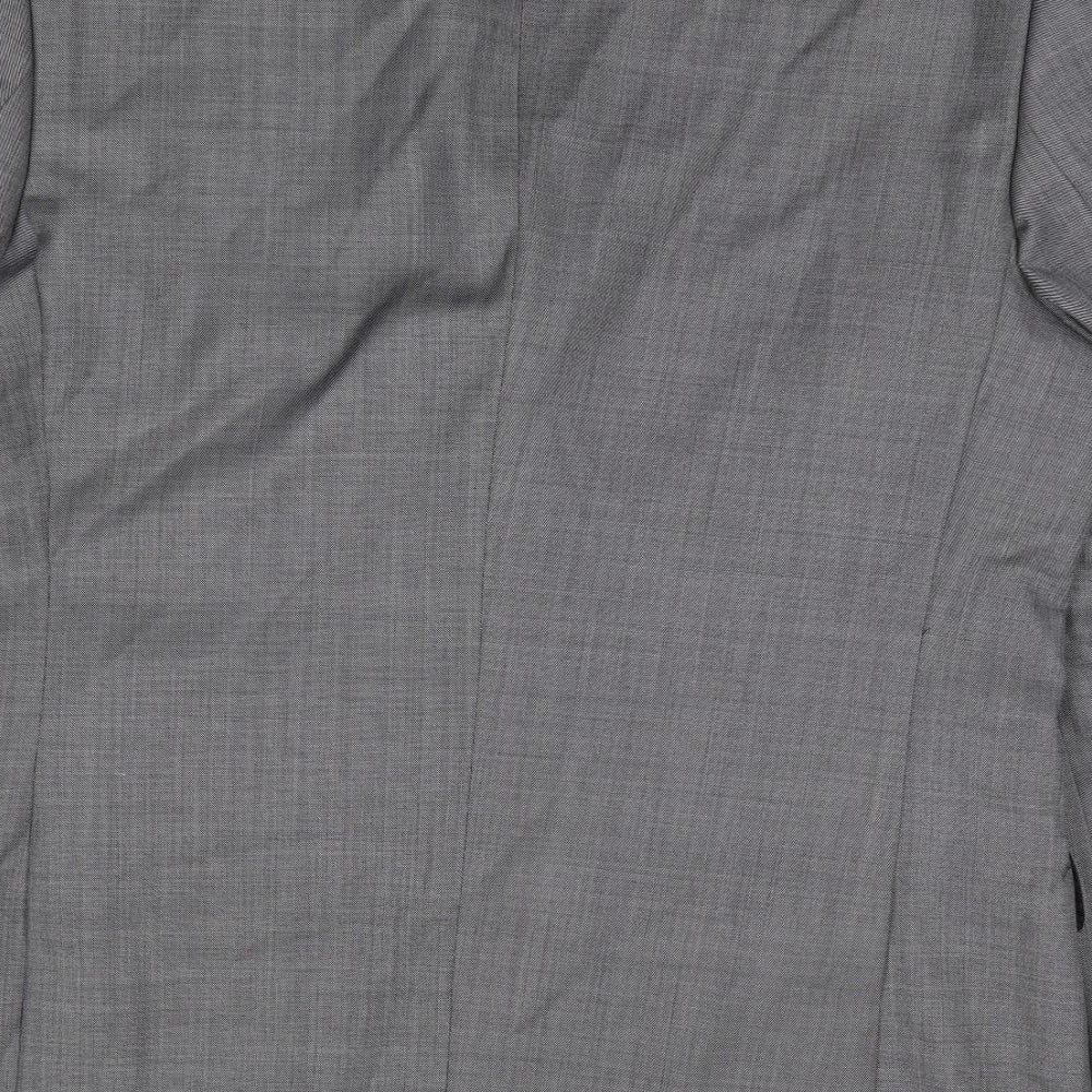 Racing Green Mens Grey  Wool Jacket Suit Jacket Size 44