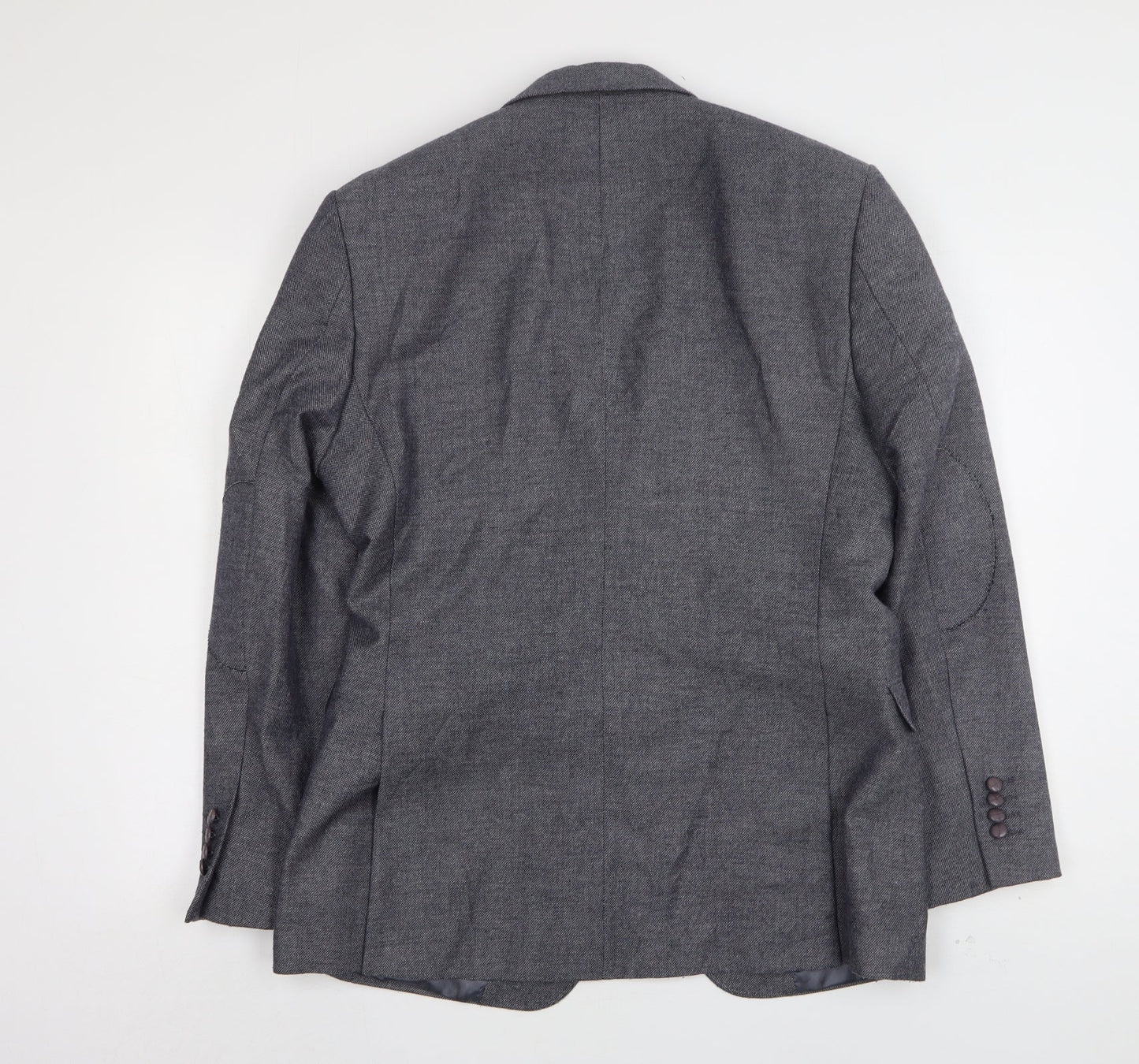 Steel & Jelly Mens Blue  Wool Jacket Suit Jacket Size 40
