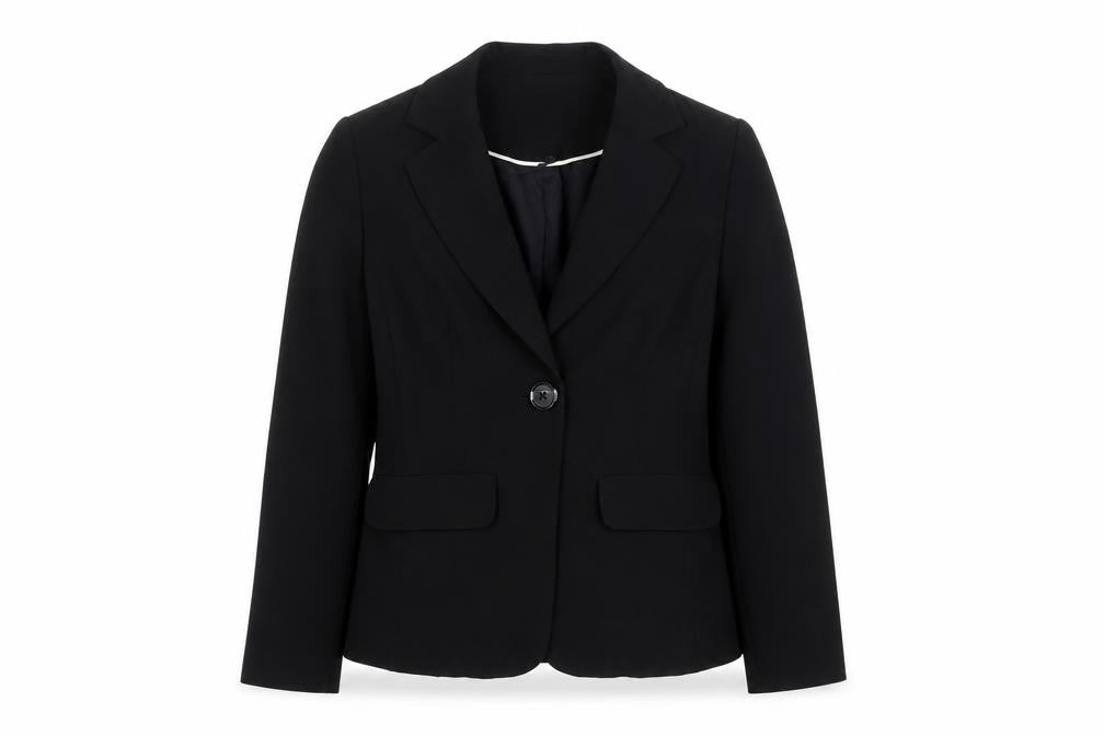 John Lewis  Womens Black  Polyester Jacket Suit Jacket Size 8