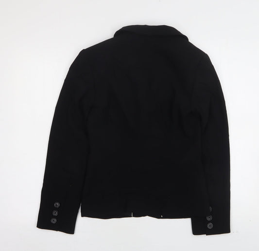 John Lewis  Womens Black  Polyester Jacket Suit Jacket Size 8
