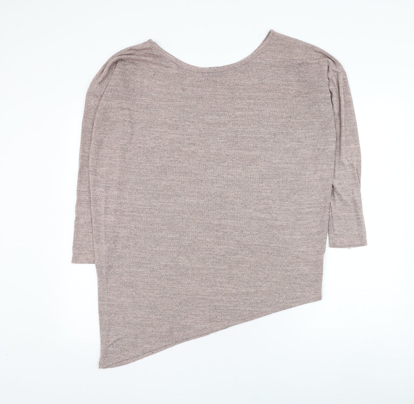 New Look Womens Purple Round Neck  Polyester Pullover Jumper Size M