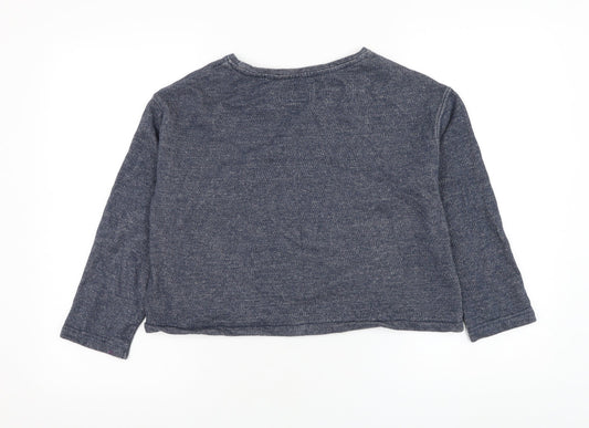 NEXT Girls Blue  Cotton Pullover Sweatshirt Size 11 Years  Pullover - Stay Cool
