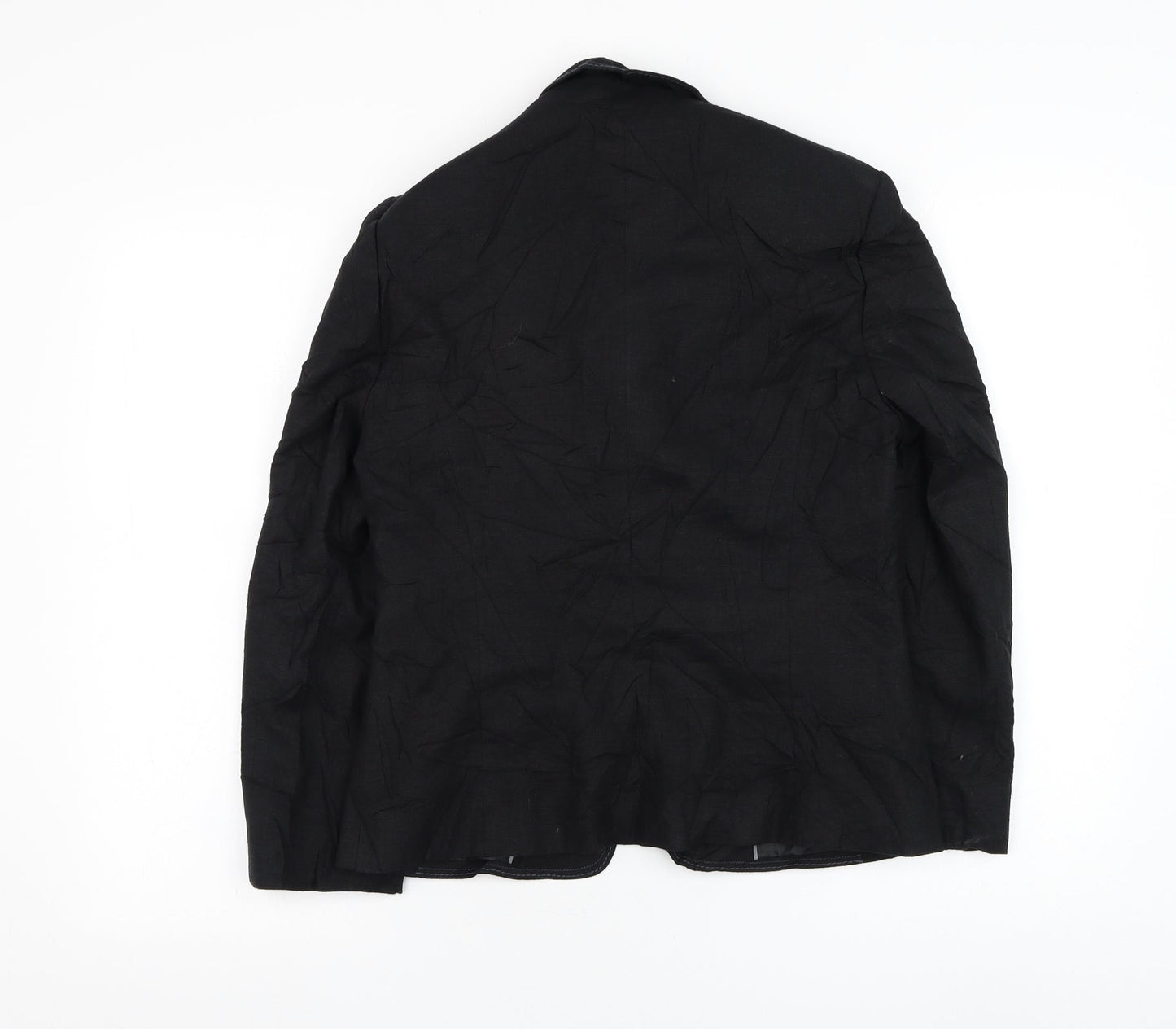 Marks and Spencer Womens Black   Jacket Blazer Size 12  Button