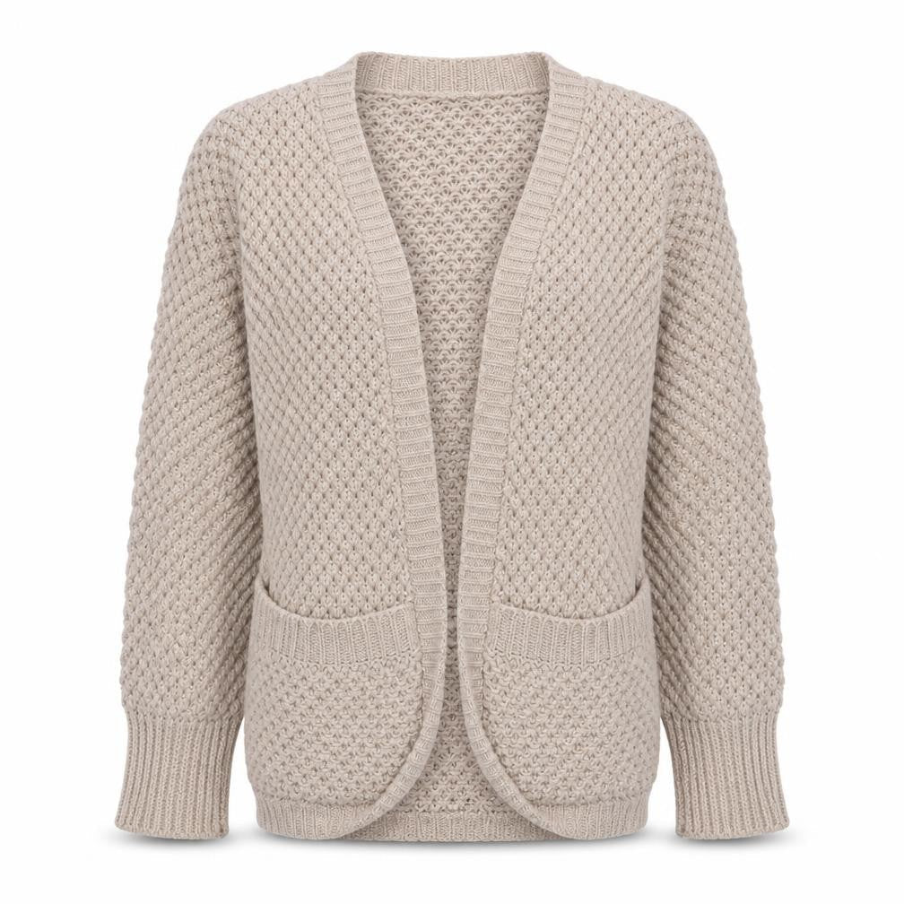 Dunnes Womens Pink V-Neck  Acrylic Cardigan Jumper Size M