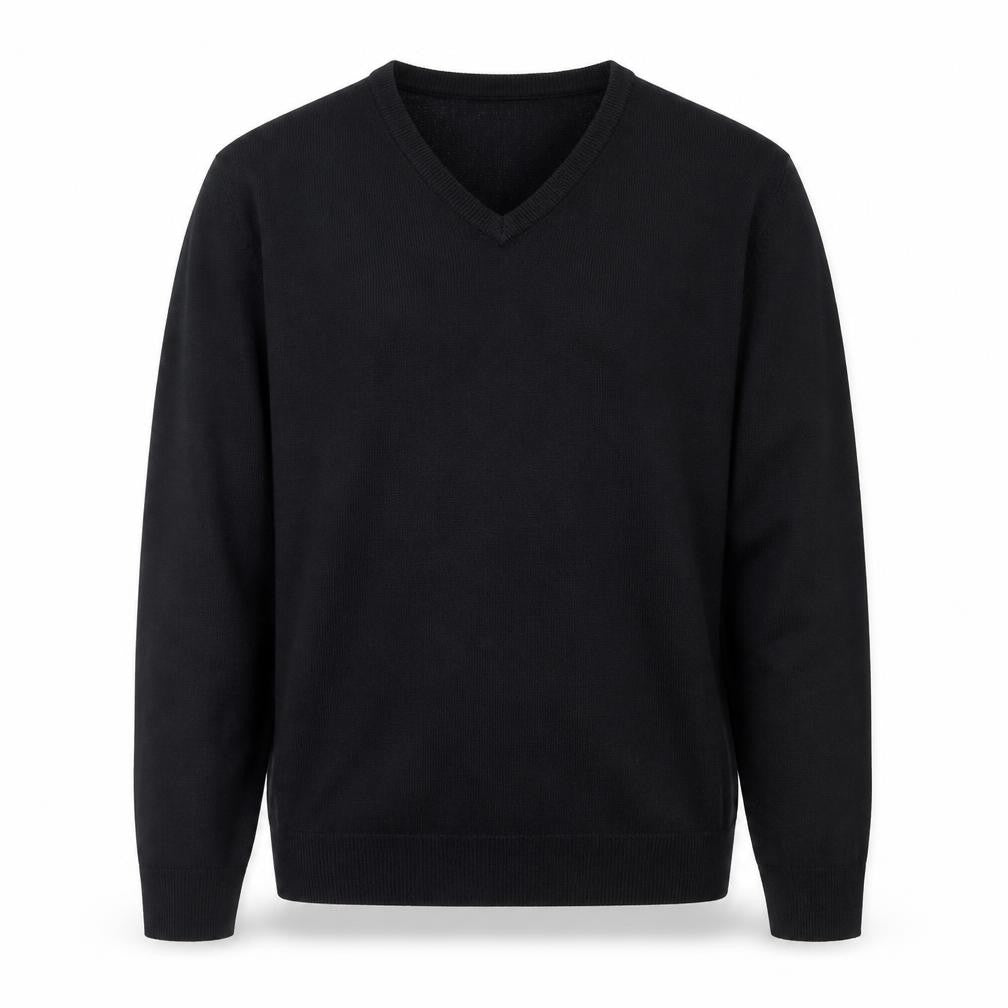 Marks and Spencer Mens Blue V-Neck  Acrylic Pullover Jumper Size L