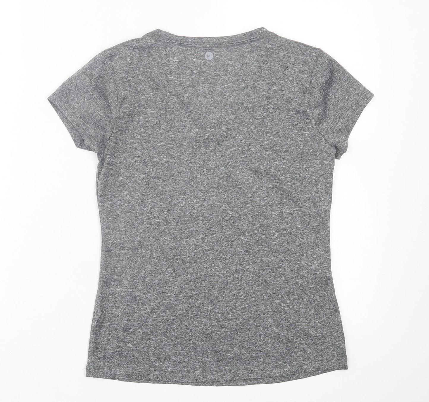 90 Degree Womens Grey  Polyester Basic T-Shirt Size XS V-Neck Pullover