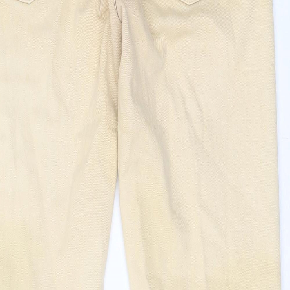 American Eagle Outfitters Womens Beige  Cotton Straight Jeans Size 30 L32 in Regular Button
