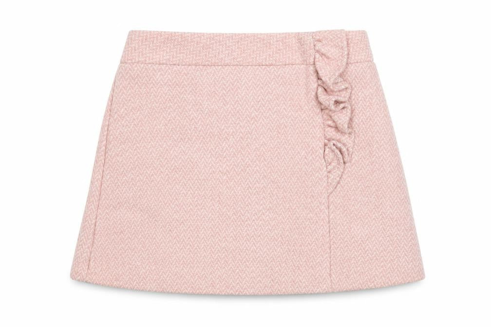 Dunnes Girls Pink  Polyester Mini Skirt Size 5-6 Years  Regular