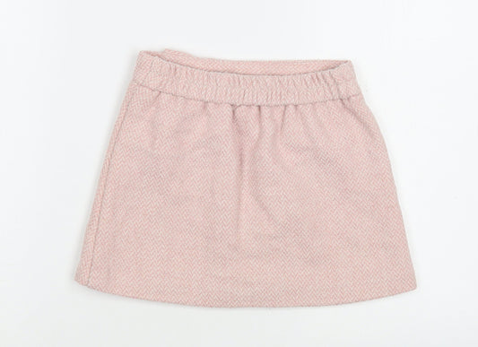 Dunnes Stores Girls Pink  Polyester Mini Skirt Size 5-6 Years  Regular