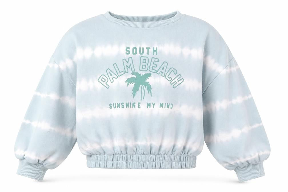 NEXT Girls Blue  Cotton Pullover Sweatshirt Size 5 Years  Pullover - South Palm Beach
