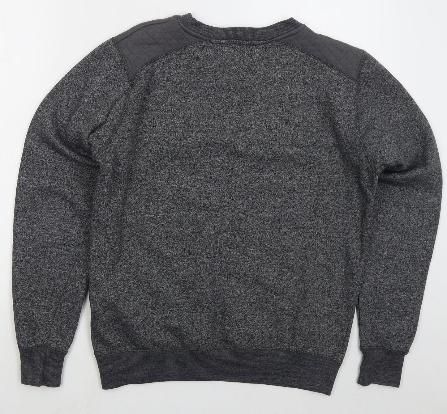 MAN Mens Grey  Cotton Pullover Sweatshirt Size S