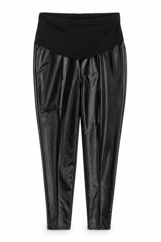 SheIn Womens Black  Polyester Carrot Leggings Size S L27 in