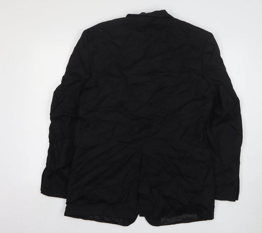 NEXT Mens Black  Wool Jacket Suit Jacket Size 42