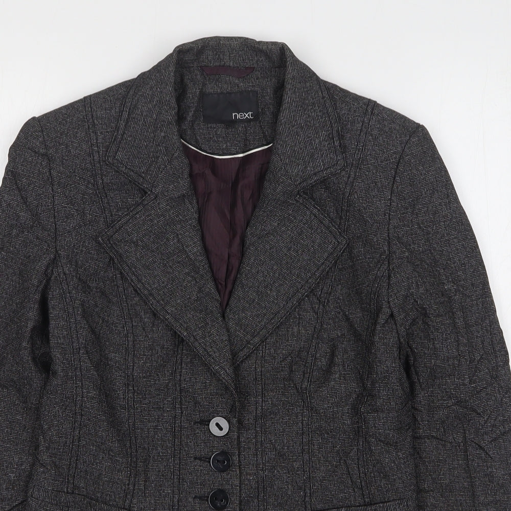 NEXT Womens Grey  Polyester Jacket Suit Jacket Size 8