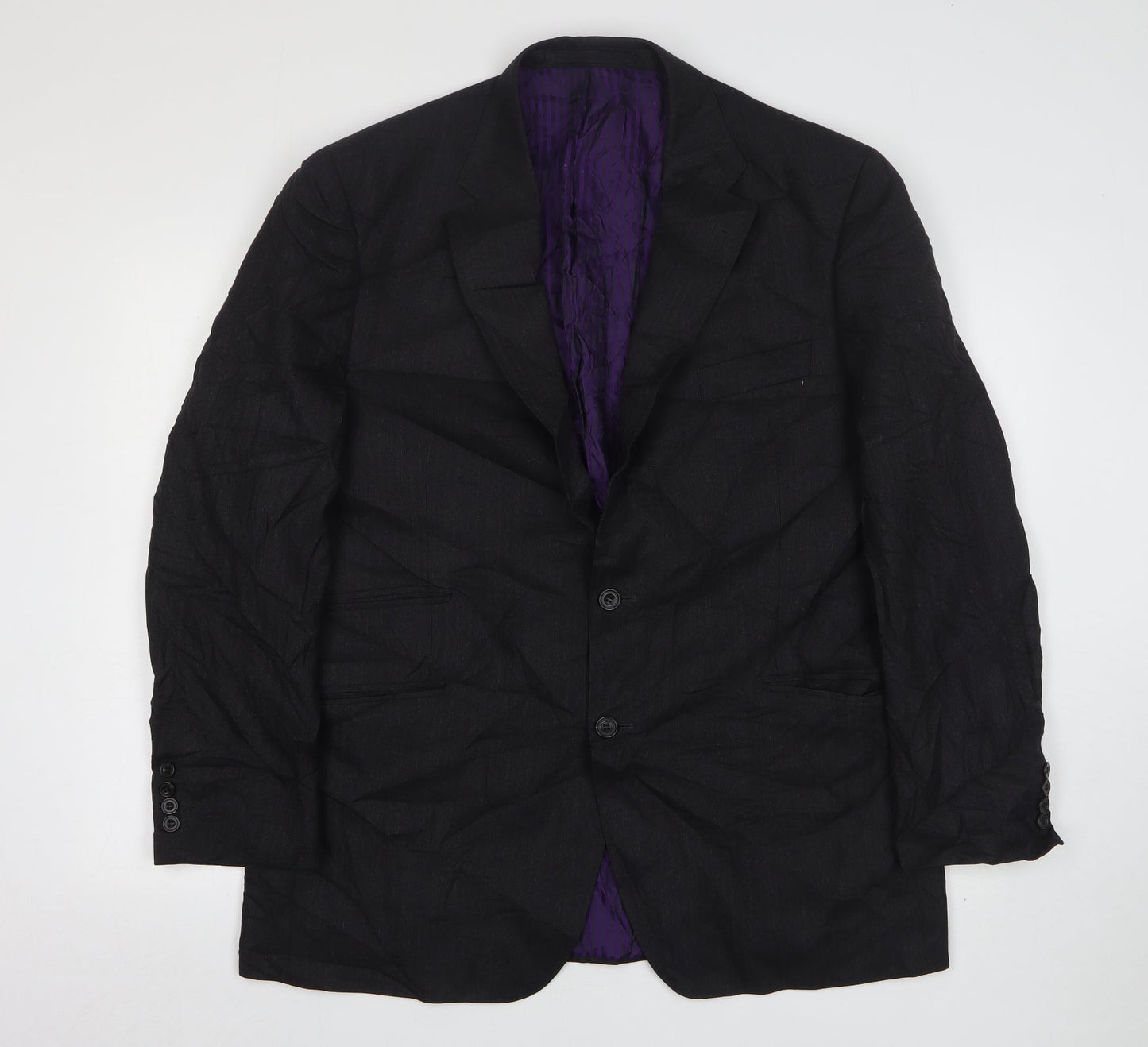 Marks and Spencer Mens Grey  Wool Jacket Suit Jacket Size 44