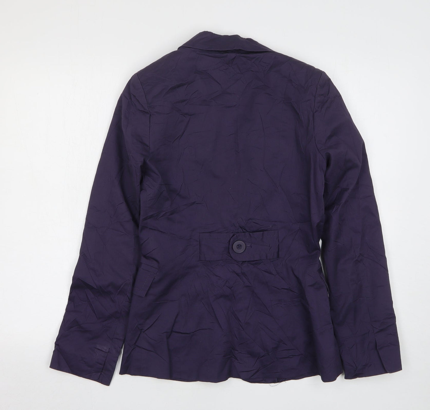 New Look Womens Blue  Cotton Jacket Suit Jacket Size 10