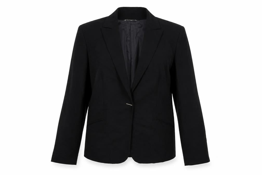 Kit Womens Black  Polyester Jacket Suit Jacket Size 12