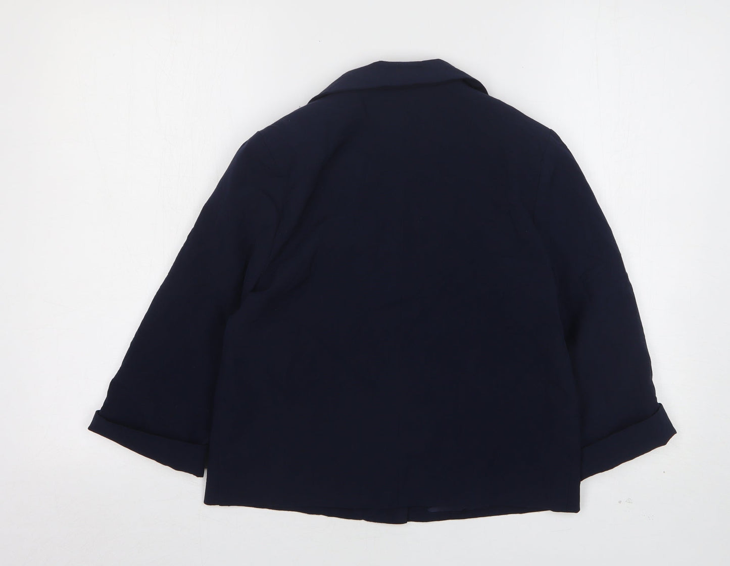 Henry Holland Womens Blue  Polyester Jacket Blazer Size 10