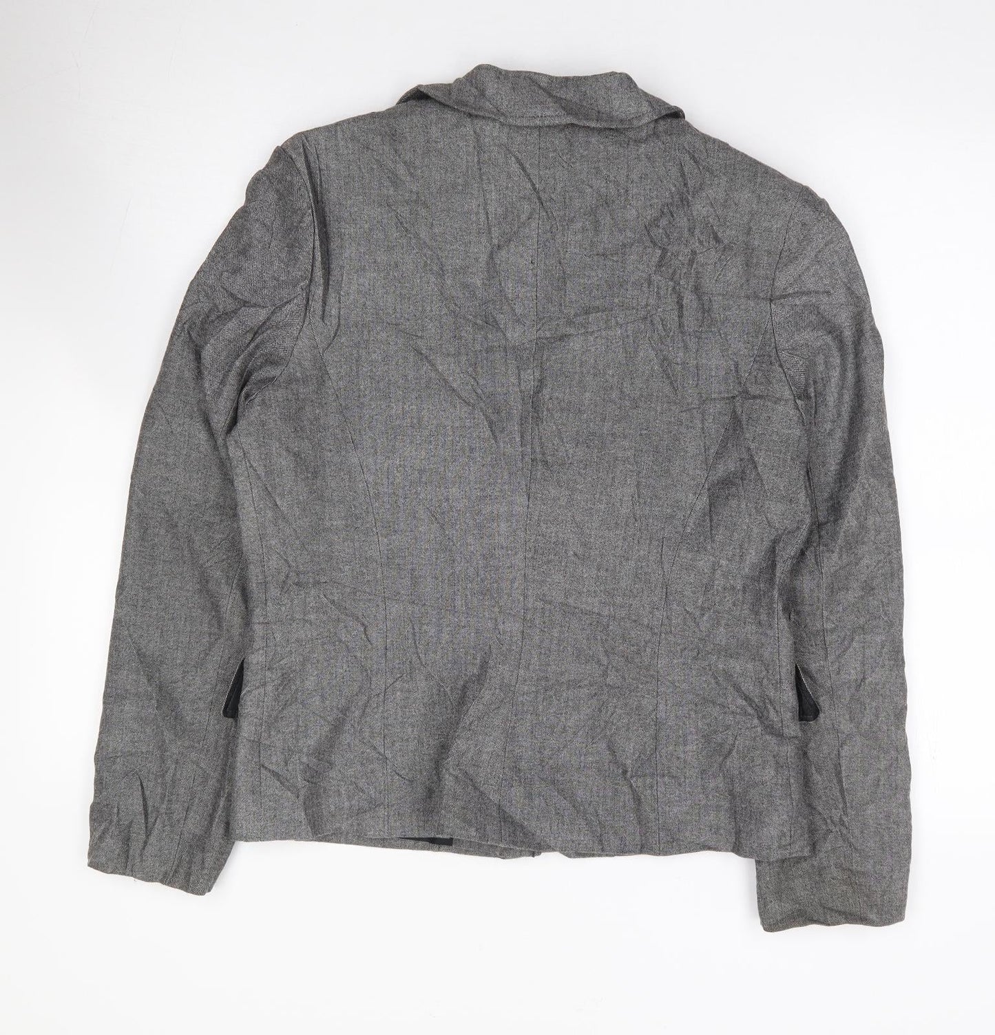 Marks and Spencer Womens Grey  Polyester Jacket Suit Jacket Size 12