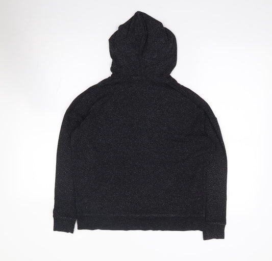 Topshop Womens Grey  Viscose Pullover Hoodie Size 4  Pullover
