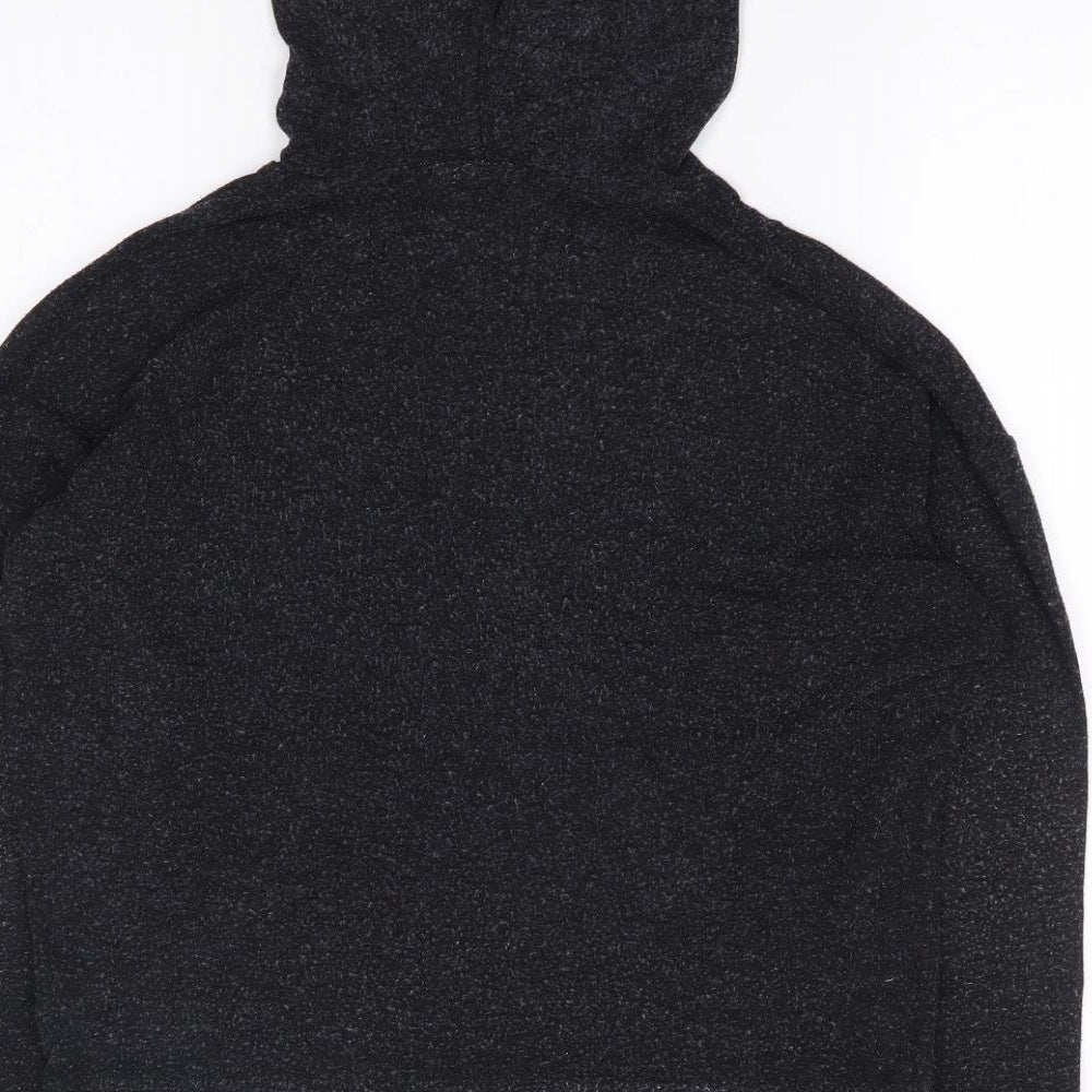 Topshop Womens Grey  Viscose Pullover Hoodie Size 4  Pullover