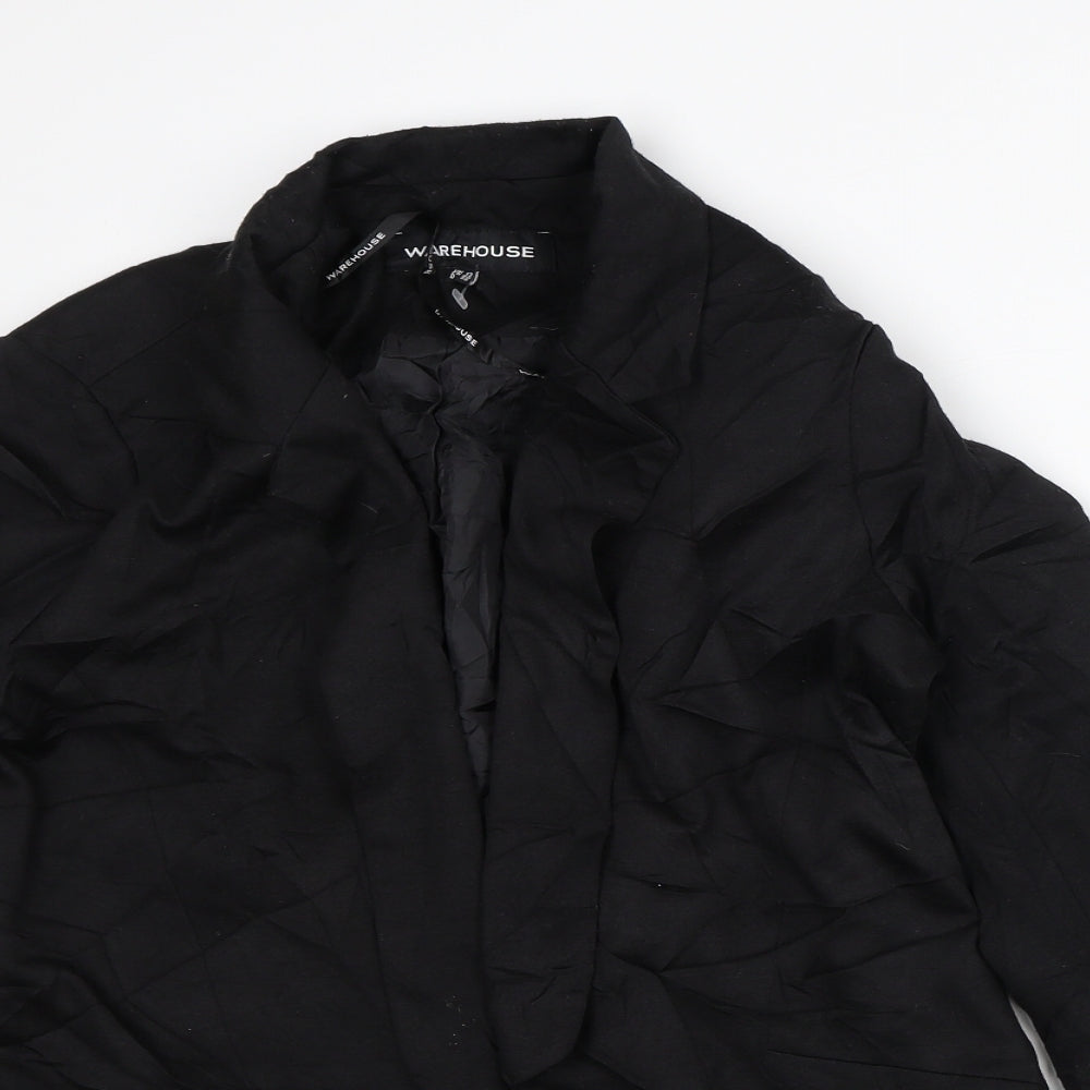 Warehouse Womens Black   Jacket Blazer Size 12