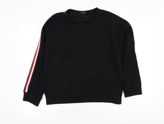 Missy Empire Womens Black  Polyester Pullover Sweatshirt Size S  Pullover