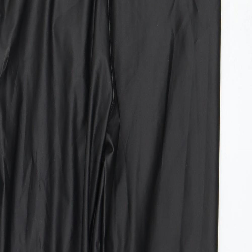 Venessa Nucci Womens Black  Polyamide Capri Leggings Size 30 in L28 in