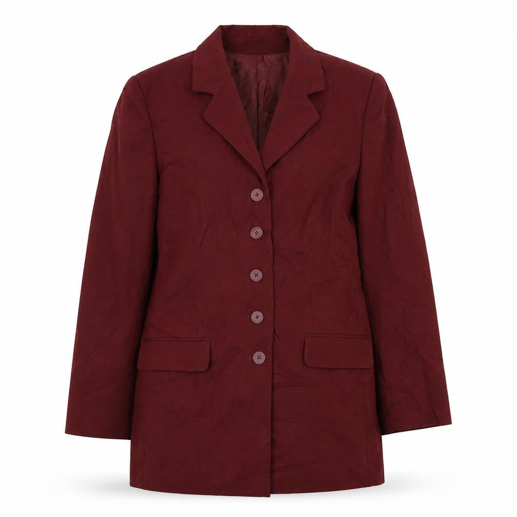 Modern Classics Womens Red   Jacket Blazer Size 12  Button