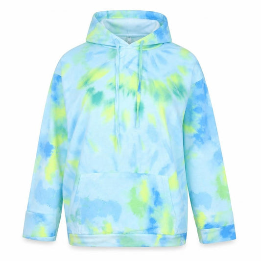 Preworn Womens Multicoloured Geometric Cotton Pullover Hoodie Size S