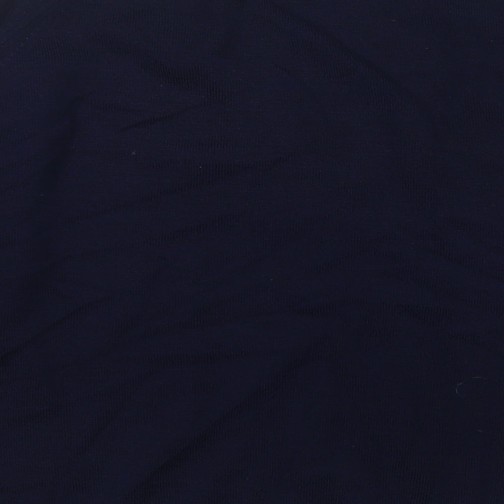 equorian Womens Blue Round Neck  Acrylic Pullover Jumper Size M