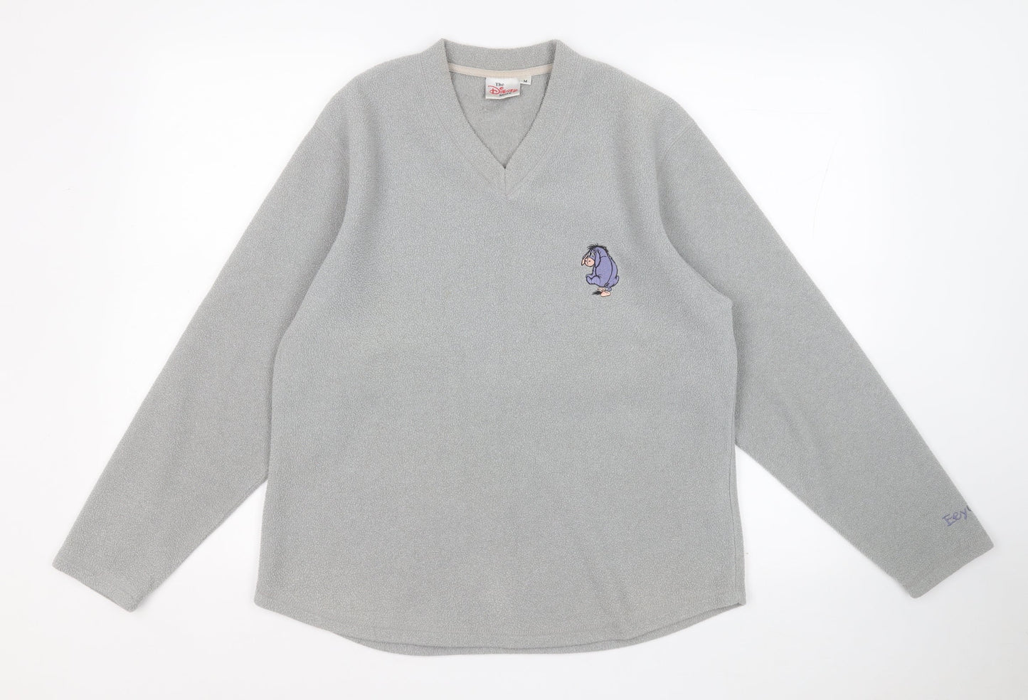 The Disney Store Womens Grey V-Neck  Polyester Pullover Jumper Size M