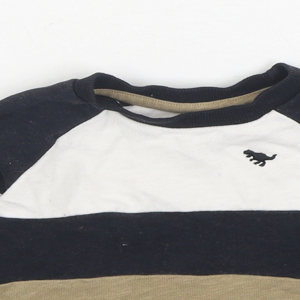 NEXT Boys Beige  100% Cotton Pullover Jumper Size 3-6 Months  Pullover