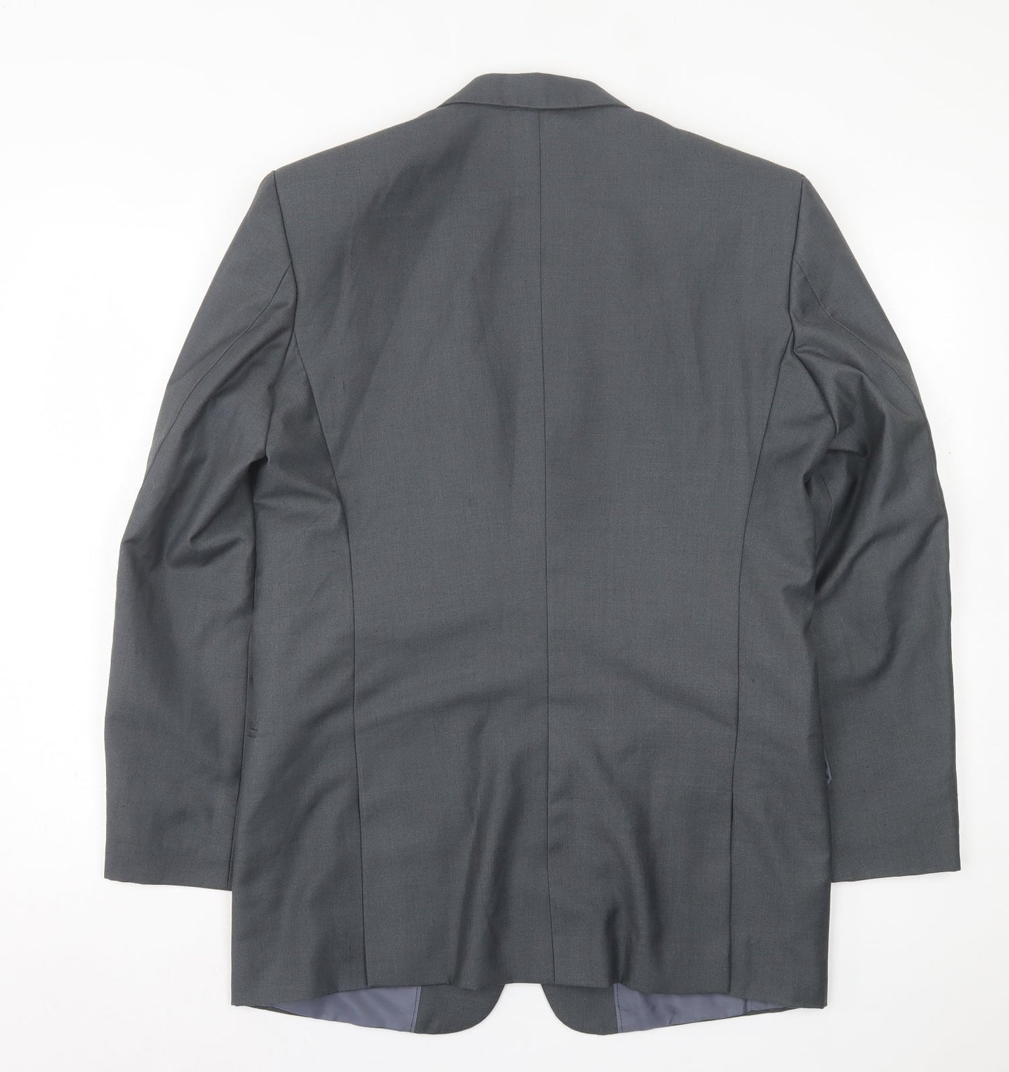 Preworn Mens Grey  Polyester Jacket Suit Jacket Size 40