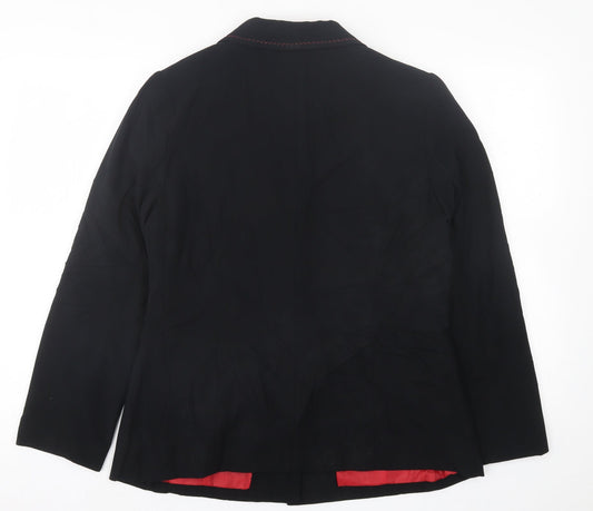 For Woman   Womens Black   Jacket Blazer Size 14  Button
