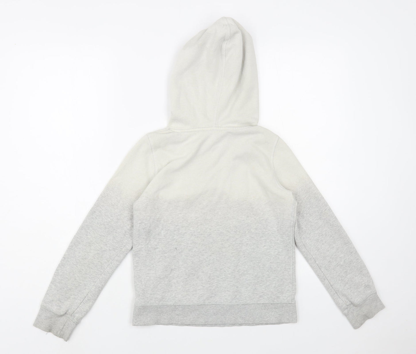 H&M Girls Grey  Cotton Pullover Hoodie Size 10-11 Years  Pullover - Unicorn