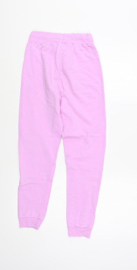 Studio  Girls Purple  Cotton Jogger Trousers Size 9 Years  Regular Drawstring