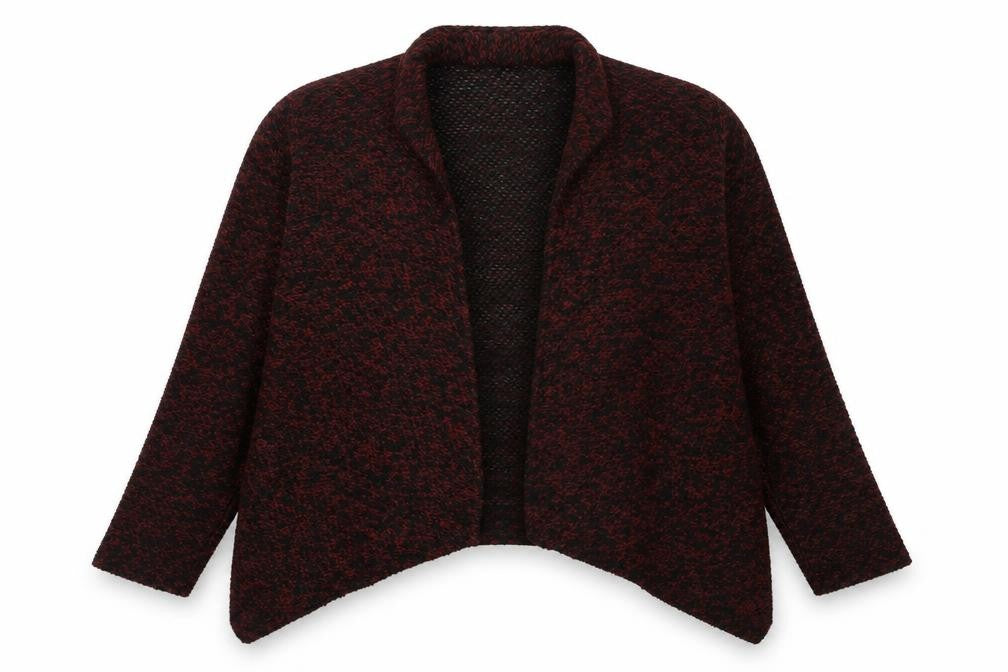 Marks and Spencer Womens Red V-Neck  Polyester Cardigan Jumper Size 10