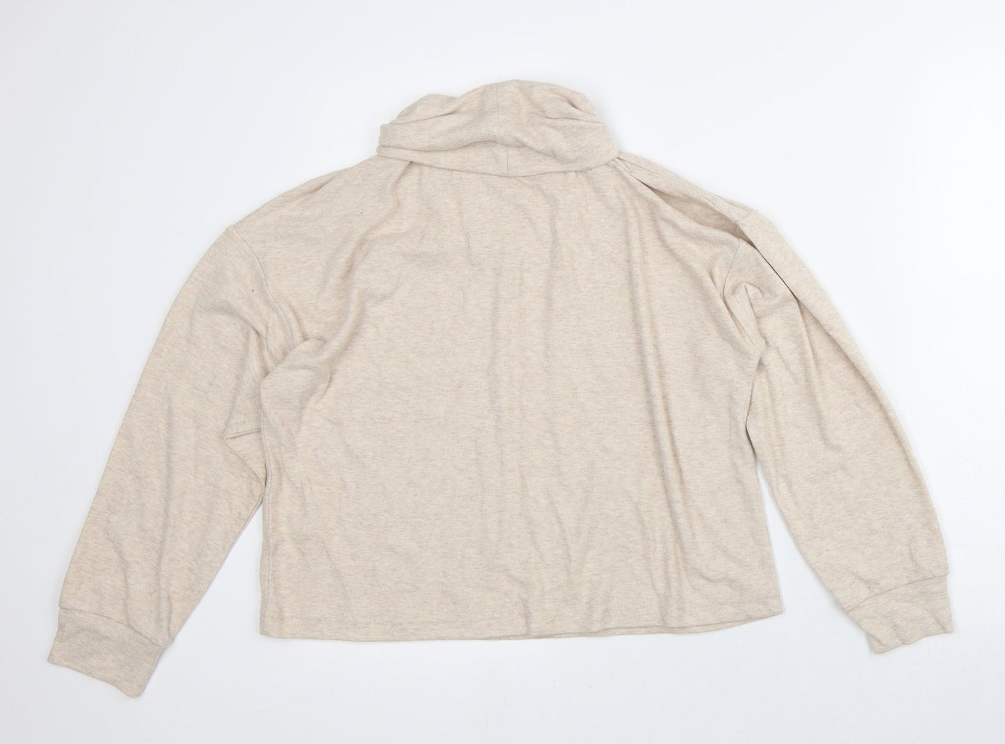 New Look Womens Beige  Polyester Pullover Sweatshirt Size S