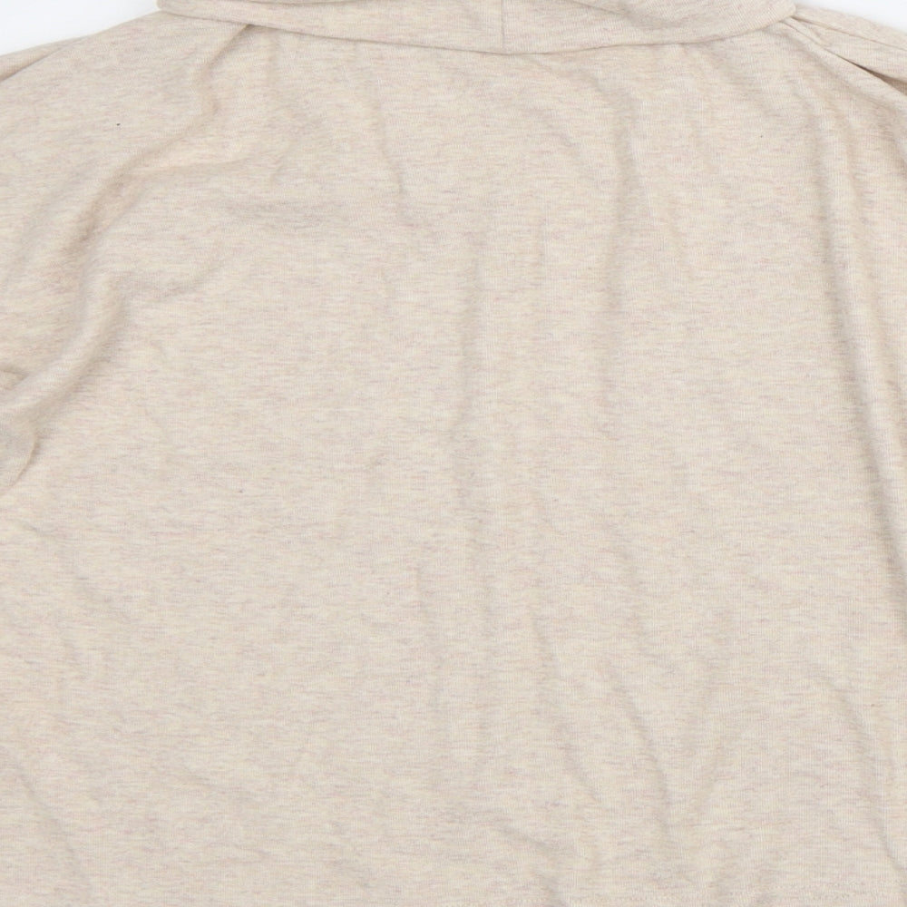 New Look Womens Beige  Polyester Pullover Sweatshirt Size S
