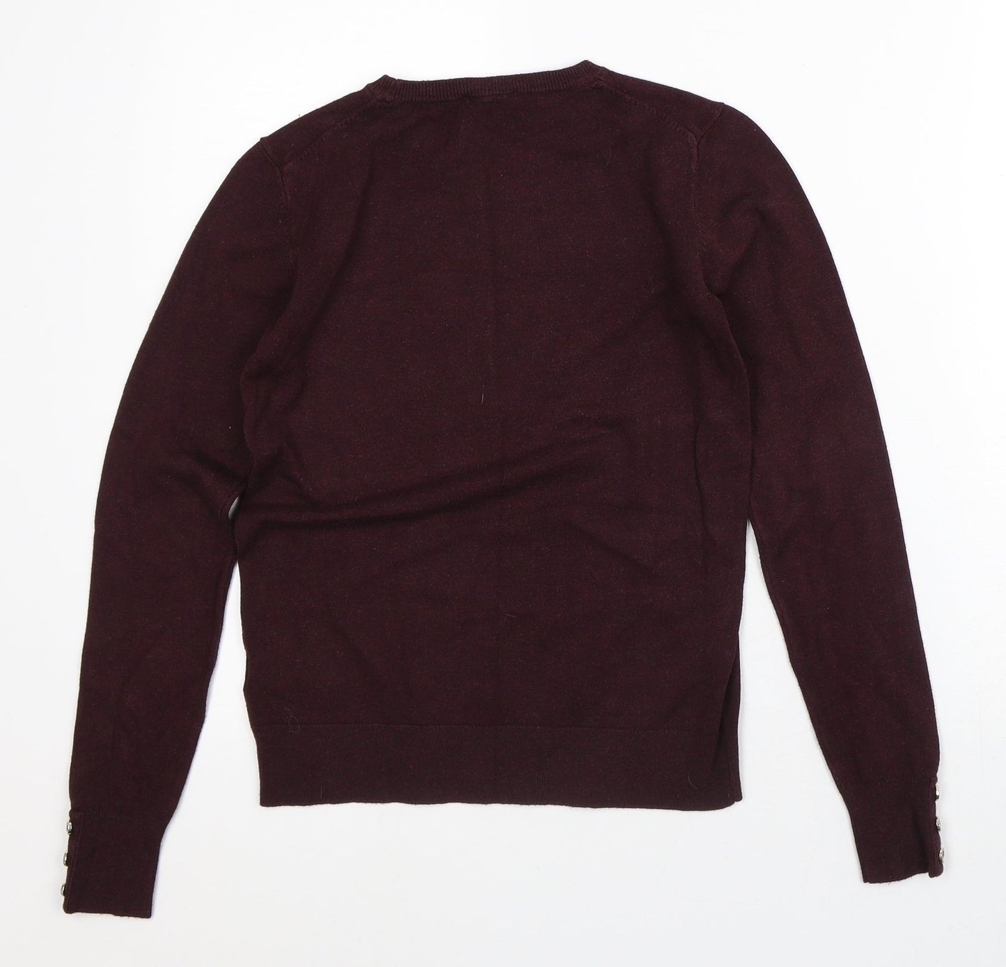 Warehouse Womens Purple  Viscose Pullover Sweatshirt Size 6