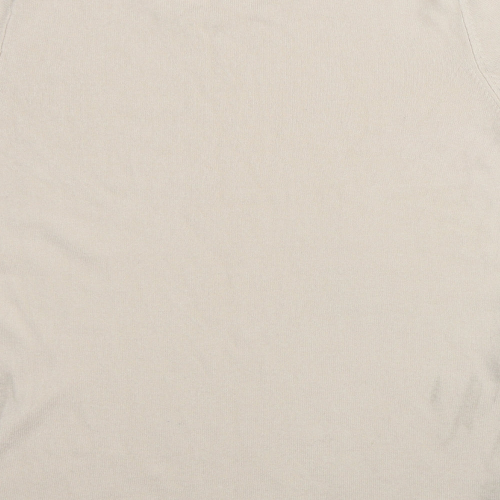 Papaya Womens Beige  Acrylic Pullover Sweatshirt Size 16